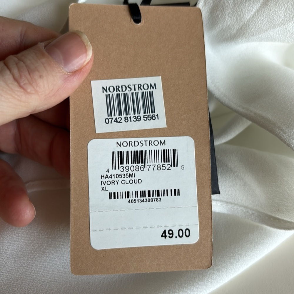 🌸NWT Halogen White Sleeveless Boxy Blouse - Picture 4 of 4